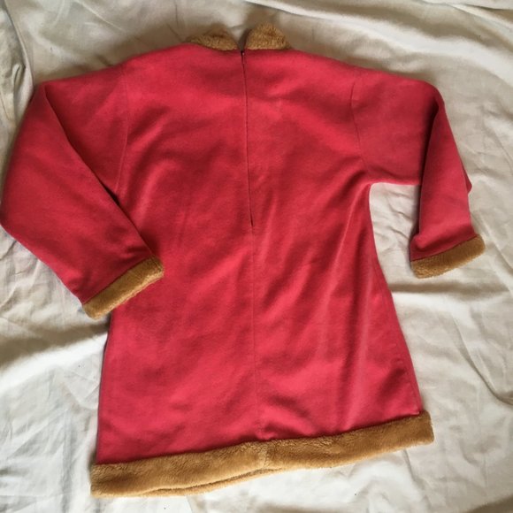 Hello Kitty Character Girl's Nightgown Dress Warm Fleece Pajamas Pink Vtg Sz 7 - Picture 7 of 10